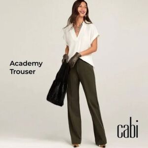 CAbi Women's Olive Academy Trousers